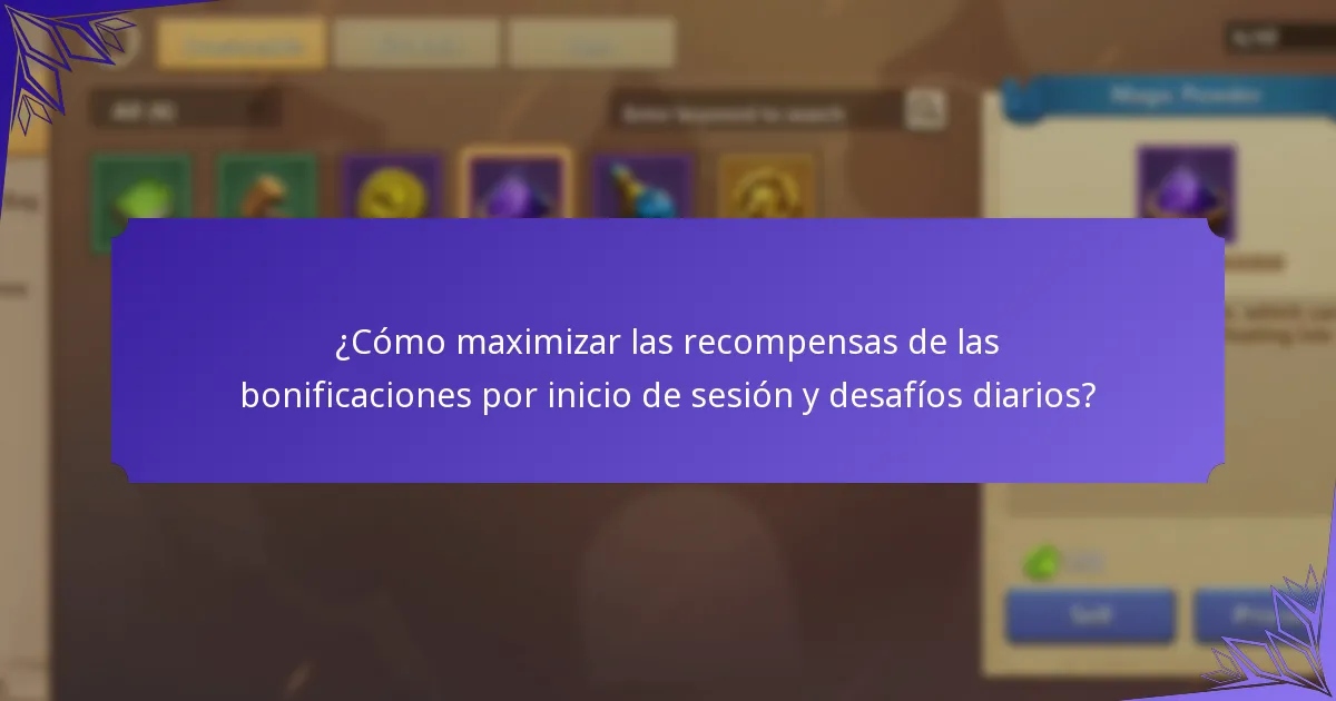 ¿Qué recompensas adicionales se pueden ganar a través de las bonificaciones por inicio de sesión?