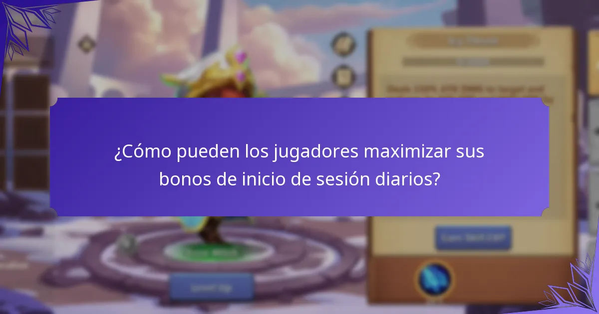 ¿Cómo pueden los jugadores participar en eventos de inicio de sesión diarios?