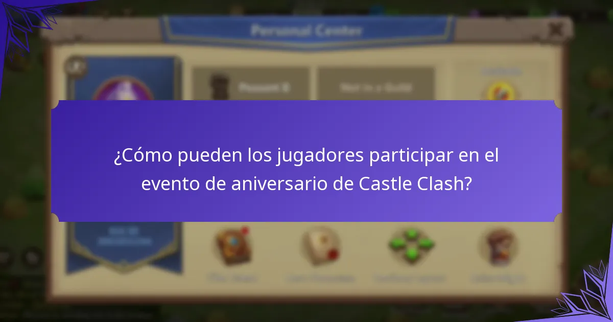 ¿Cuáles son los premios por hitos del evento de aniversario de Castle Clash?